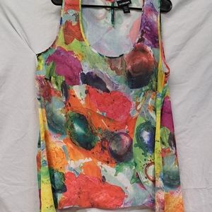 18/20 Lane Bryant multi color summer sleeveless top.